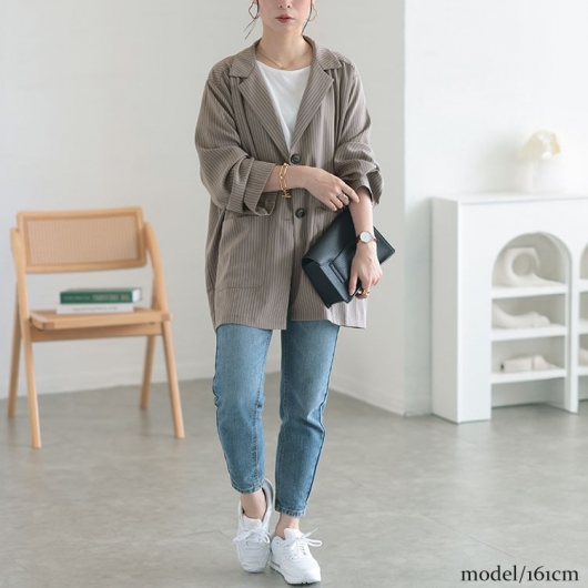 MAISON SPECIAL（メゾンスペシャル）の「Over Medium Pinstripe