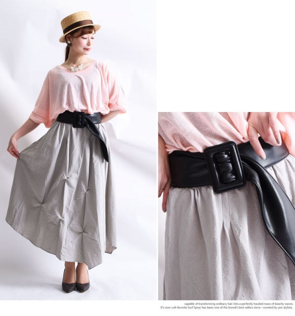 春色スカートスーツ上下（サッシュベルト付き） 春色スカートスーツ上下（サッシュベルト付き）