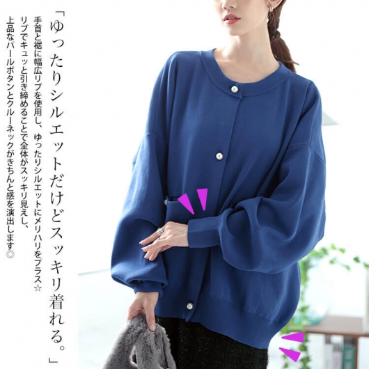 36サイズ♡定番大人気♡ パールボタン半袖ニットカーディガン 36サイズ♡定番大人気♡ パールボタン半袖ニットカーディガン