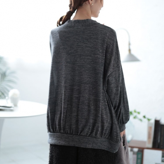 50s レーヨンギャバ カーディガン 激レア サテン裏地 大きいサイズ レディース Vネック裾ギャザーカーディガン cast-5552006