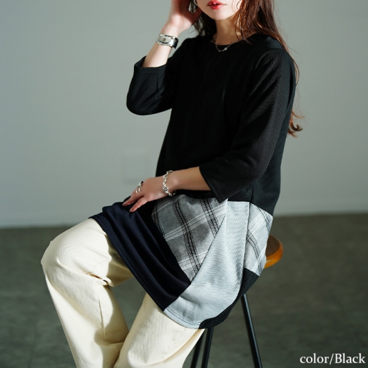 ヒスミニ　パッチワーク　チュニック 33309650-11_1?$VS_1500$