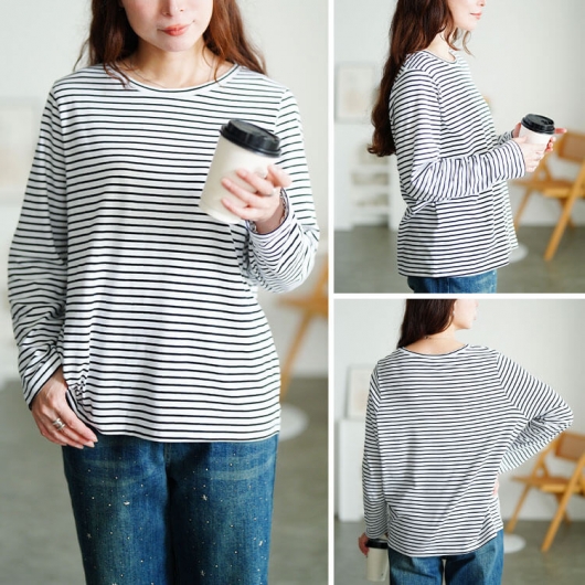 GRANCY ボーダーロンティ Mサイズ GRANCY ボーダーロンティ Mサイズ GRANCY tシャツ 「GRANCY