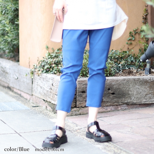 大きいサイズ レディース 接触冷感ストレッチクロップドパンツ