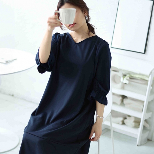 新春初売セール】 大きいサイズ レディース 2wayキャンディスリーブ裾