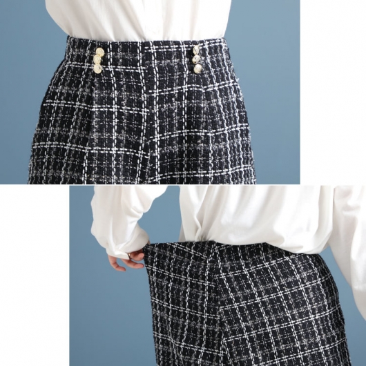 大きいサイズ レディース ツイードショートパンツ fem-316 大きいサイズ レディース ツイードショートパンツ fem-316