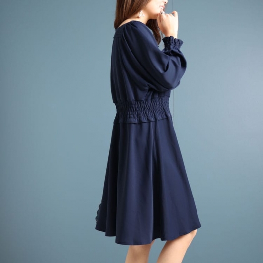 新春初売セール】 大きいサイズ レディース スクエアレースワンピース