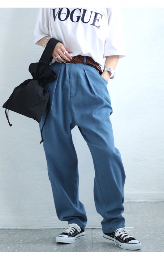 【ジーパン】 大きいサイズ セット 大きいサイズ レディース デニムサーカスパンツ fem-446｜大きいサイズ