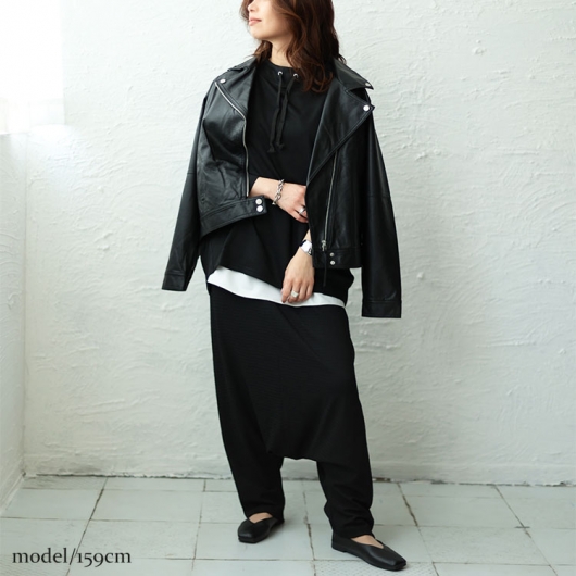 大きいサイズ レディース ハマーサルエルパンツ fem-452｜大きいサイズ