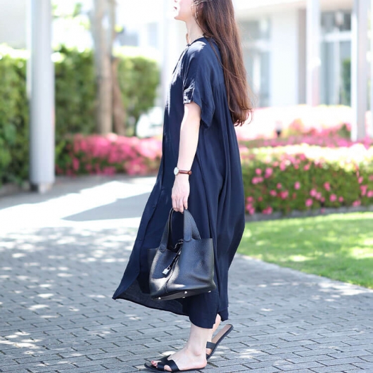 FENDI コットンタフタワンピース 半袖 ロゴベルト付き ブラック レディース FS8110ANQMF0GME_01?wid=2000&