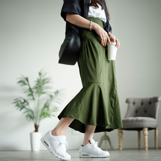 スカート m SOLOTEX® Eco-Hybrid ストレッチ プリーツスカート [全7色] – muta