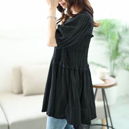 大きいサイズ レディース シャーリングビスチェドッキングペプラム