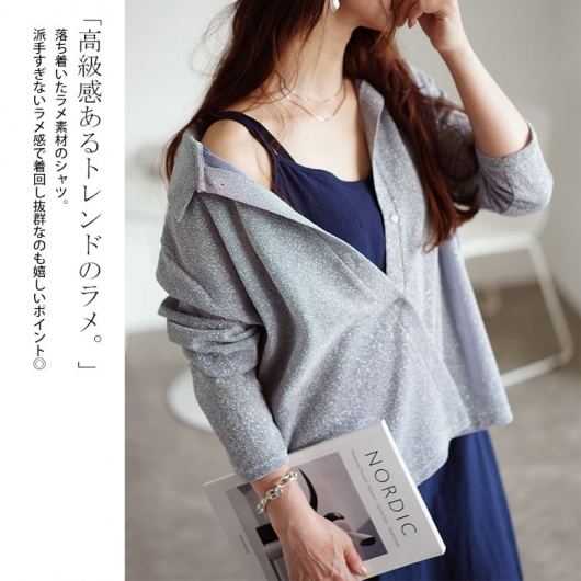 Eam-女性の不規則な分割シャツドレス,長袖,十分なフィット感,大きいサイズ,ラペル,ファッショナブル,春秋,新しい,2024,1dh0654 00149-t2.jpg