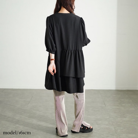 変更済み7918 大人フェミニン♡Sサイズ レディース服まとめ売り 12点 大きいサイズ レディース ラメシャギー切り替えコクーン