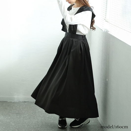 セール対象商品】 大きいサイズ レディース フリルジャンパースカート