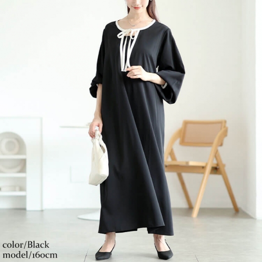 ぱいん☆　Lワンピ パイピングワンピース|LANVIN COLLECTION | LANVIN COLLECTION