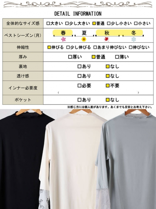 大きいサイズ レディース 花刺繍シアーフレアスリーブ切り替え