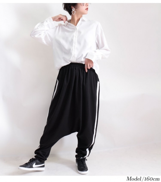 LGB サイドメッシュライン　サルエルパンツ 01_001-432.jpg