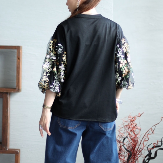 ANDRESD ボリューム袖 トップス セール 25%OFF】フロントドロストボリューム袖トップス