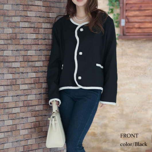 大きいサイズ レディース フロントウェーブフェミニンジャケット goldy
