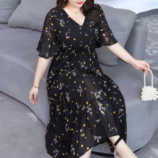 楽天市場】【OUTLET SALE】ワンピース《3way花柄シフォン
