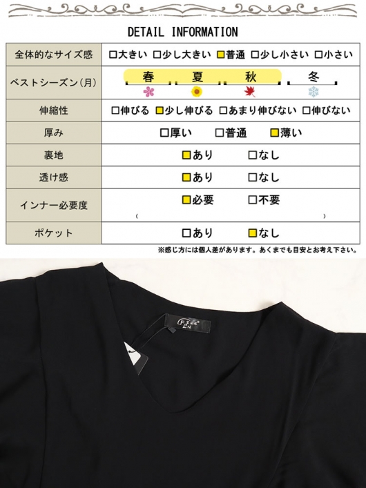 大きいサイズ レディース Vネックフリルスリーブワンピース