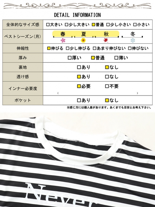 大きいサイズ レディース 英字ロゴボーダーチュニックワンピース