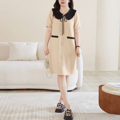 未使用級✨フォクシー クリスタルベージュ ウールワンピース ビジュー 38 未使用級✨フォクシー クリスタルベージュ ウールワンピース ビジュー