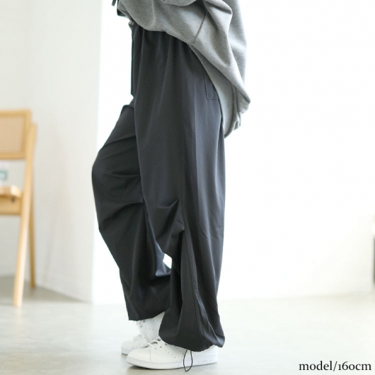 Goa フレアカーゴパンツ ドローコード GLOSTER】M65 ワイドカーゴパンツ スノーカモ 裾ドローコード