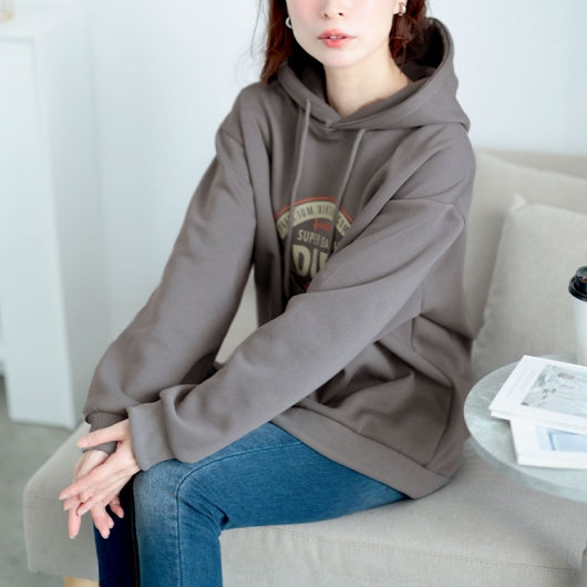 VICOLO 売れ筋商品|||ヴィコロ パーカー・スウェットシャツ アウター レディース Sweatshirts Brown wft06551.jpg
