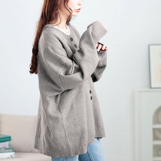 大きいサイズ レディース オーバーサイズニットカーディガン