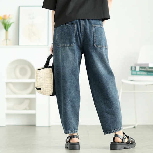 大きいサイズ レディース サルエルデニムパンツ goldy-1646｜大きい
