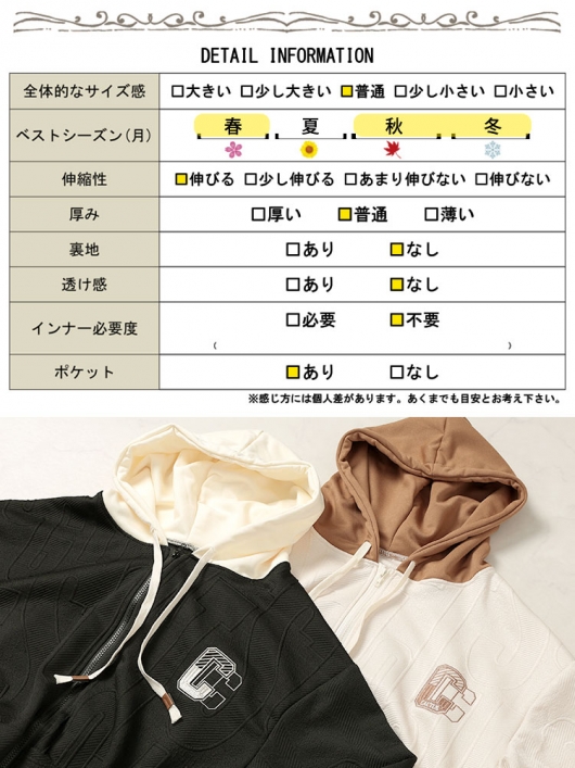 大きいサイズ レディース バックロゴジップアップパーカー goldy-1649