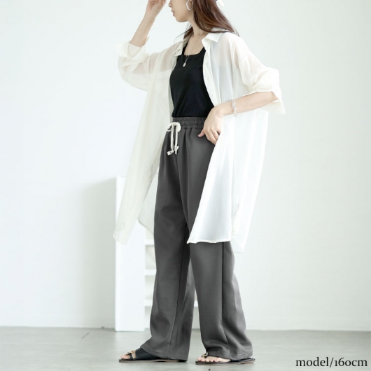 週末値下げABOUT パンツ 婦人脇全開スウェットパンツ（股下68cm） M・L・LL】cf39020z