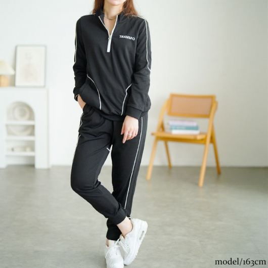 ◆新品！ハイゴールド スウェット上下セット！ 大きいサイズ レディース ハーフジップスウェット上下セット