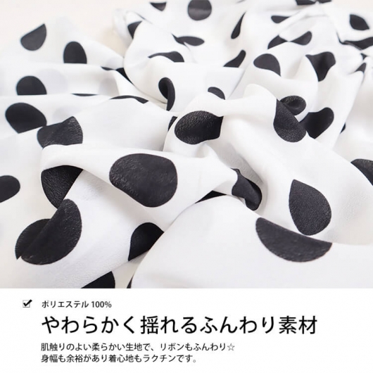 大きいサイズ レディース ビッグサイズ バックリボンドット