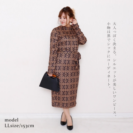 新品★WOMAN★美しいのニットドレス★ストレッチ♪♪♪