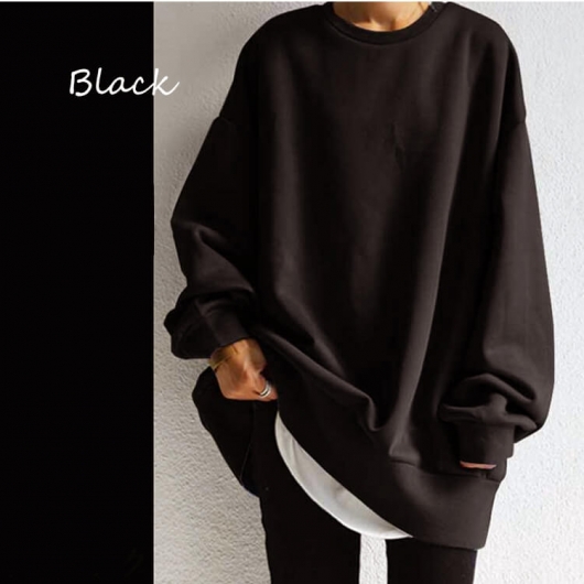 ⭐︎ STONE  ブラック 長袖厚手カットソー XL ⭐︎ United Athle（ユナイテッドアスレ） 5.6oz 無地 Tシャツ 厚手 長袖