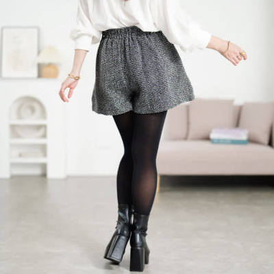 大きいサイズ レディース ツイードフレアショートパンツ jp008｜大きい