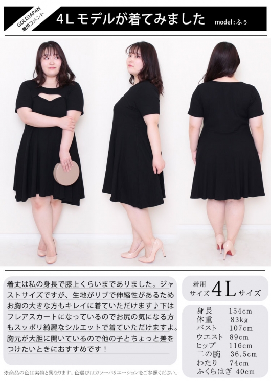 ソブレ　Lサイズ　ワンピース 大きいサイズ レディース ジレ風ロングワンピース sw-0537
