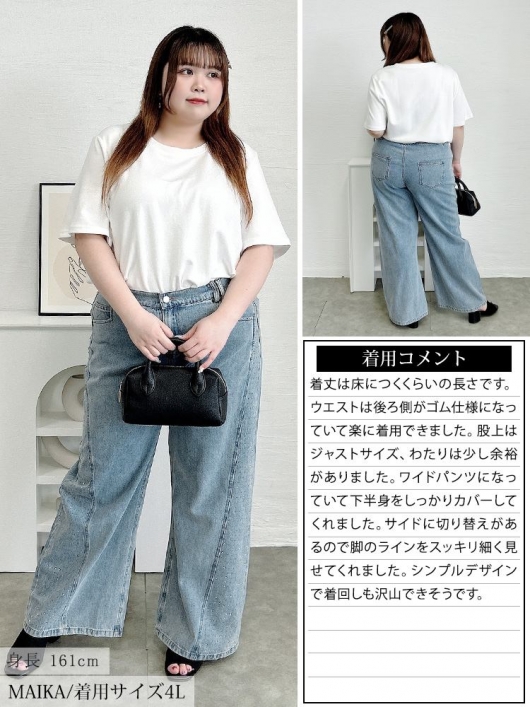 RANDY ビジューバックカットワイドデニム　Sサイズ RANDY 】 ビジューバックカットワイドデニム S - メルカリ