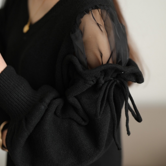 T*0様 GOLDS infinity　オフショルダー長袖チュニック グレー/ブ T*0様 GOLDS infinity オフショルダー長袖チュニック グレー/ブ