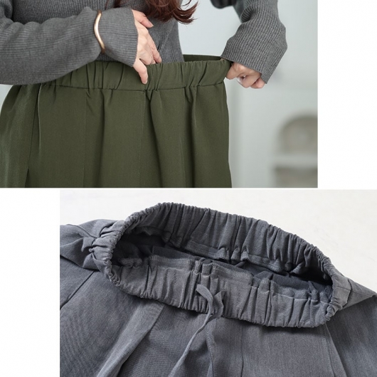 大きいサイズ レディース ウエストタックワイドプリーツスカート maru