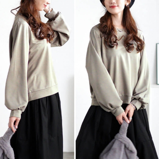 イベントセール】 大きいサイズ レディース ボリュームスリーブ