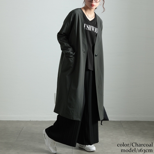 iCB ライトリバー ロングコート 定価49940円 サイズ4 ノーカラー
