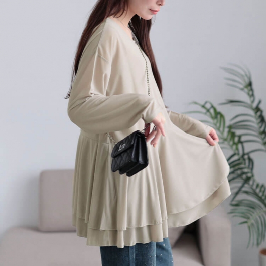 sachiさん専用 ベージュ STYLE DELI｜サラサラな裏地付きジョーゼットタンクトップ