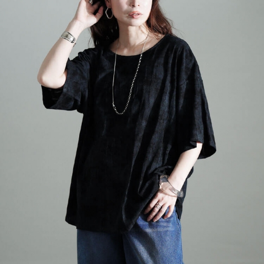 ディーゼル イタリア製 ムラ染め×クラッシュ加工長袖Tシャツ モーガン蔵人着用 ディーゼル イタリア製 ムラ染め×クラッシュ加工長袖Tシャツ モーガン