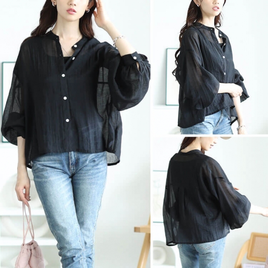 emm the shop petit marueri ブラウス emm the shop 丸襟emm petit