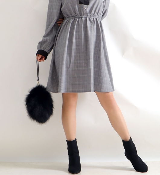 イベントセール】 大きいサイズ レディース チェック柄ラッフルフリル