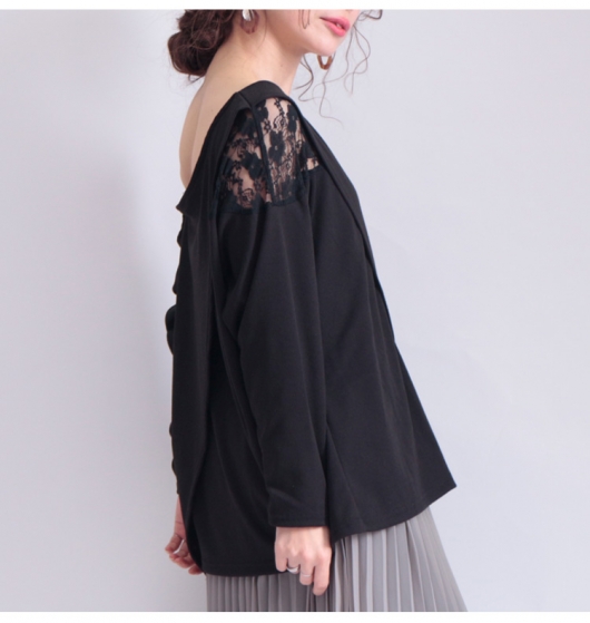 【d.i.a.】ワンショルダーサイドレースリングトップス d.i.a.】ワンショルダーサイドレースリングトップス セール