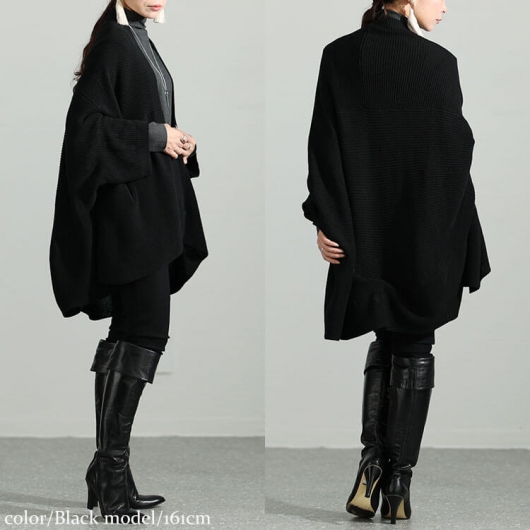 イベントセール】 大きいサイズ レディース 上下2wayドルマンニット